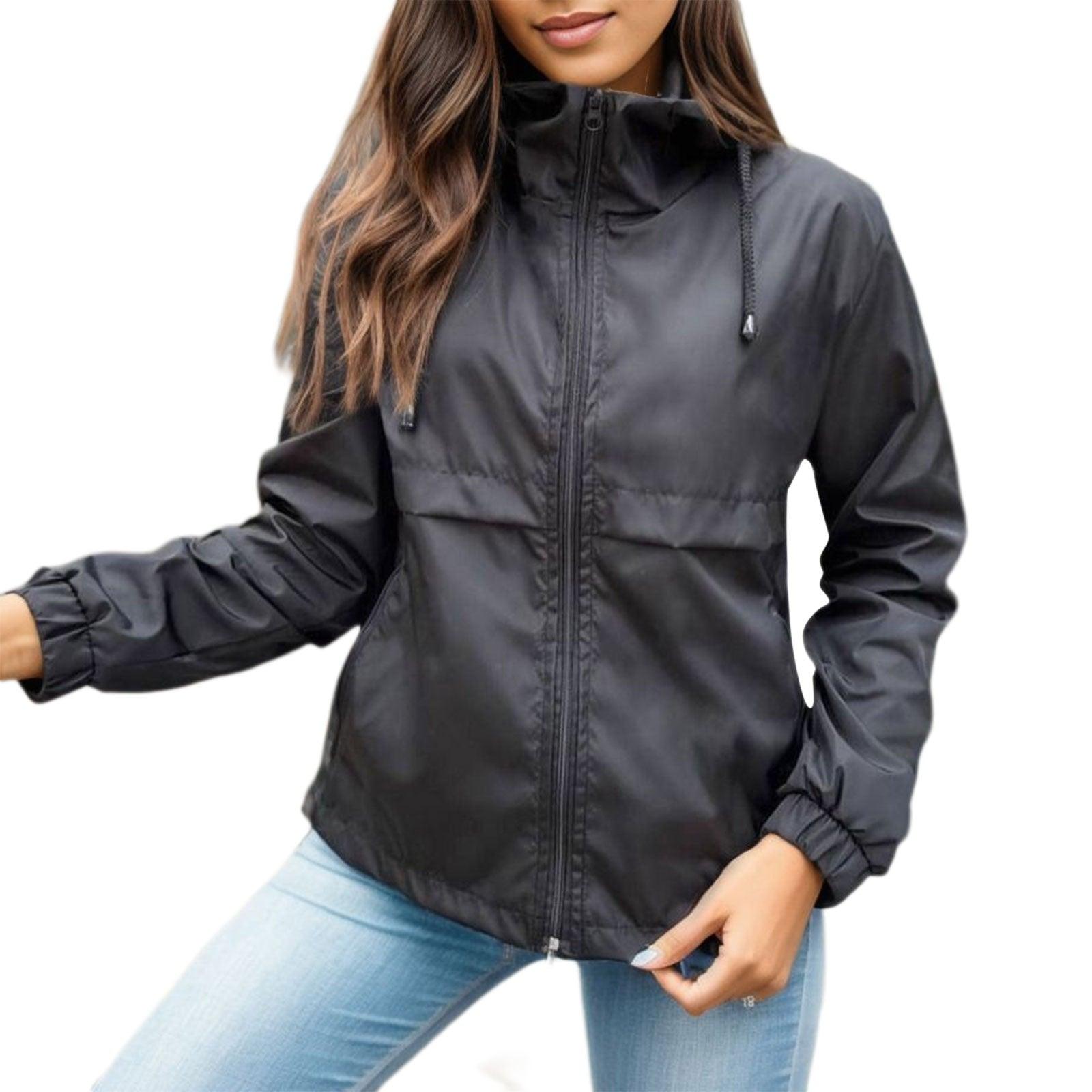 Women Jacket Tactical Waterproof Windbreaker Jackets Female Hooded Hip-hop Pilot Windproof Coats women's outdoor hiking raincoat - Torrster