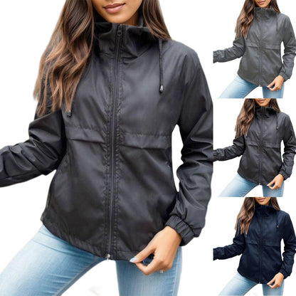 Women Jacket Tactical Waterproof Windbreaker Jackets Female Hooded Hip-hop Pilot Windproof Coats women's outdoor hiking raincoat - Torrster